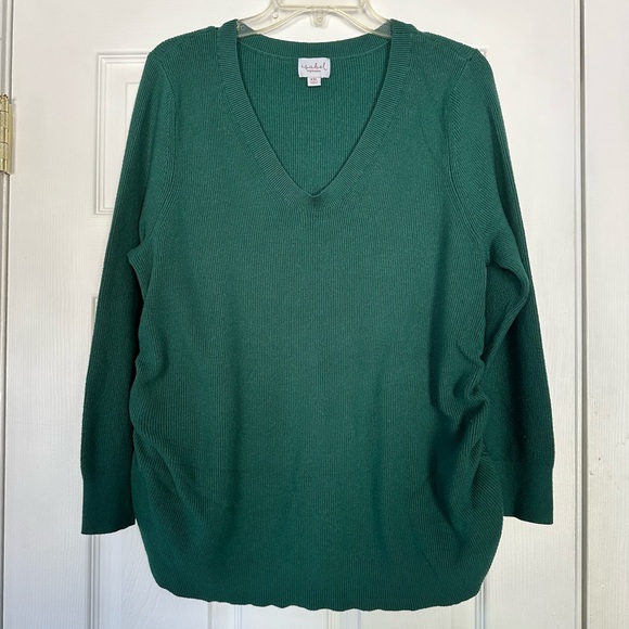 Isabel Maternity Green Sweater | Size XXL | Soft & Cozy Knit - Picture 1 of 6